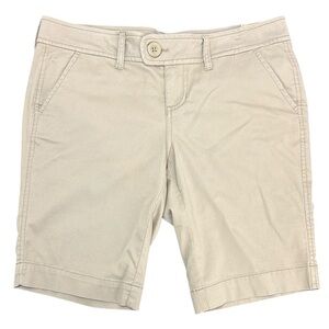 Arizona Tan Corduroy Bermuda Short 9 High Wale Stretch Soft Comfortable Low Rise